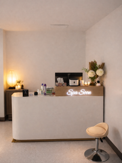 SpaSoon welcoming treatment space